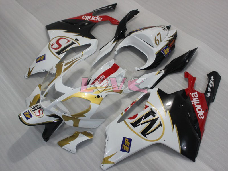 Factory Style - White Black Fairings and Bodywork For 2004-2009 RSV 1000 R #LF5456