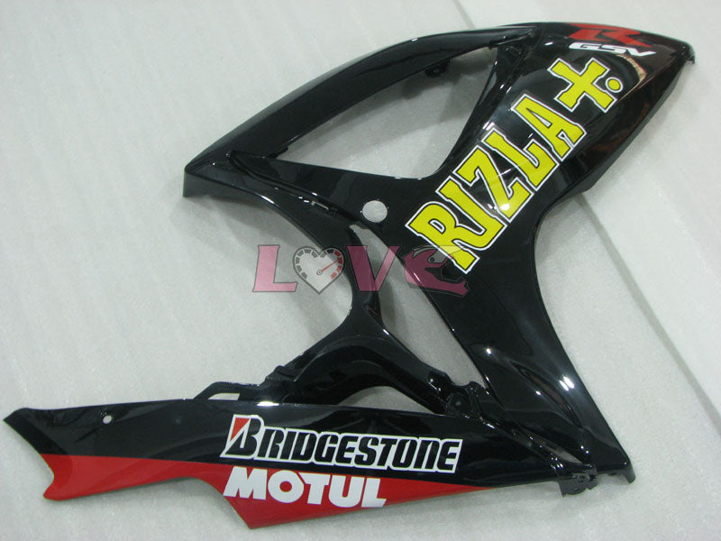 Rizla+ - Yellow Black Fairings and Bodywork For 2006-2007 GSX-R750 #LF4018
