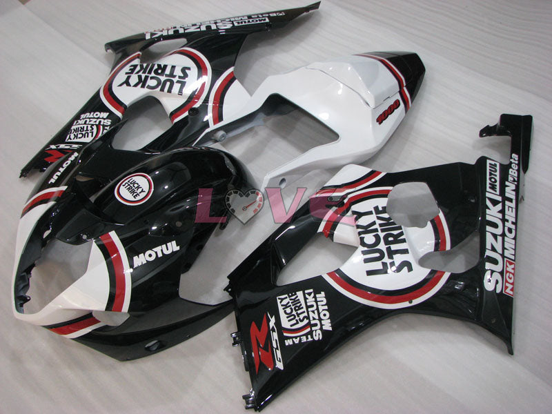 Lucky Strike - Red White Black Fairings and Bodywork For 2003-2004 GSX-R1000 #LF3858