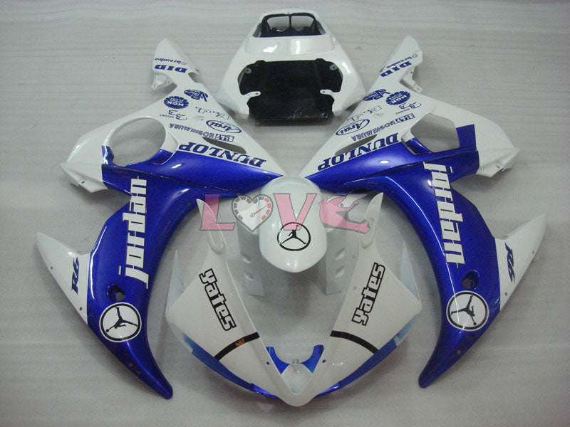 DUNLOP Jordan - Blue White Fairings and Bodywork For 2005 YZF-R6 #LF5298