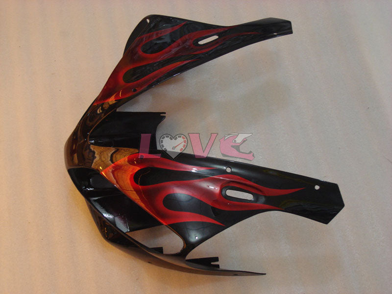 Flame - Red Black Fairings and Bodywork For 2000-2001 YZF-R1 #LF7062