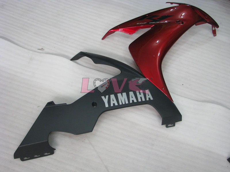 Factory Style - Red Black Matte Fairings and Bodywork For 2004-2006 YZF-R1 #LF3686
