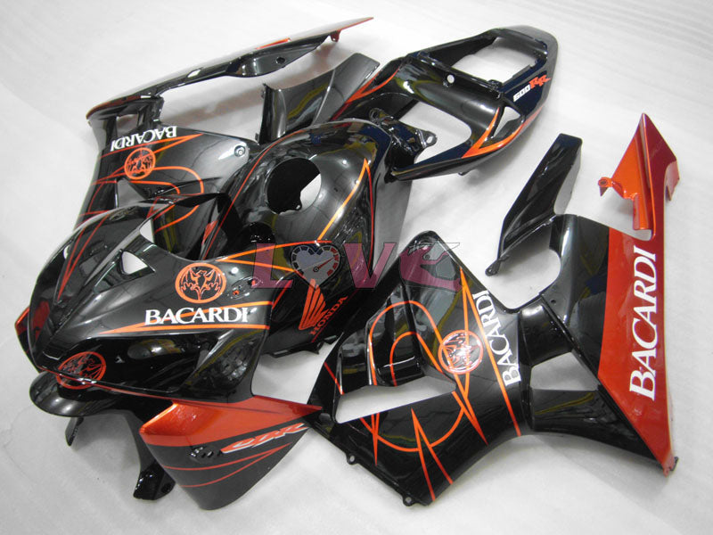 BACARDI - Orange Black Fairings and Bodywork For 2005-2006 CBR600RR #LF4439