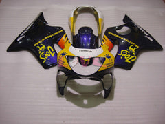 Camel - Yellow Blue Fairings and Bodywork For 1999-2000 CBR600F4 #LF7716