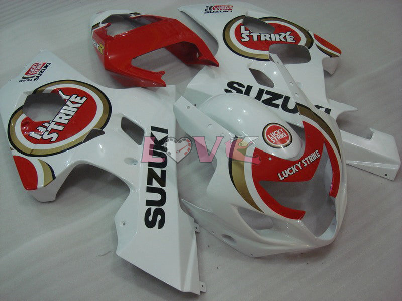 Lucky Strike MICHELIN MOTUL - Red White Fairings and Bodywork For 2004-2005 GSX-R600 #LF6638