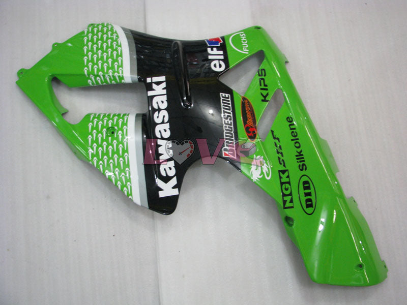 Nakano - Green Black Fairings and Bodywork For 2002-2005 NINJA ZX-12R #LF4850