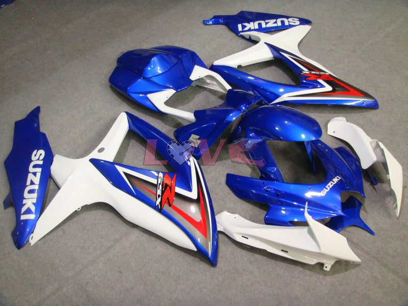 Factory Style - Blue White Fairings and Bodywork For 2008-2010 GSX-R750 #LF6414