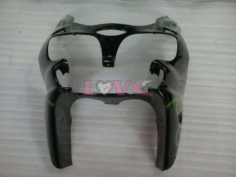 Flame - Green Black Fairings and Bodywork For 2000-2001 NINJA ZX-9R #LF4921