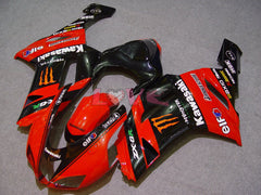 Flame - Red Black Fairings and Bodywork For 2007-2008 NINJA ZX-6R #LF5925