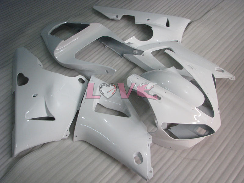 No sticker / decal Factory Style - White Fairings and Bodywork For 2000-2001 YZF-R1 #LF3625