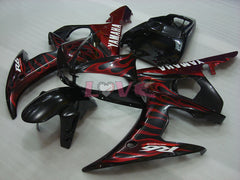 Flame - Red Black Fairings and Bodywork For 2005 YZF-R6 #LF5287