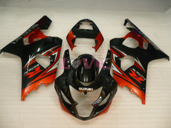 Factory Style - Orange Black Fairings and Bodywork For 2004-2005 GSX-R600 #LF4124