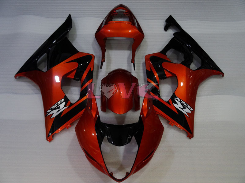 Factory Style - Orange Black Fairings and Bodywork For 2003-2004 GSX-R1000 #LF3851