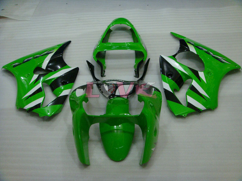 Factory Style - Green Black Fairings and Bodywork For 2000-2002 NINJA ZX-6R #LF6164