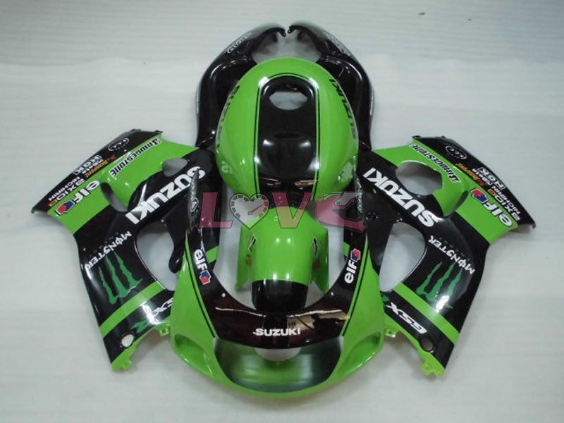 Customize - Green Black Fairings and Bodywork For 1996-1999 GSX-R750 #LF4289