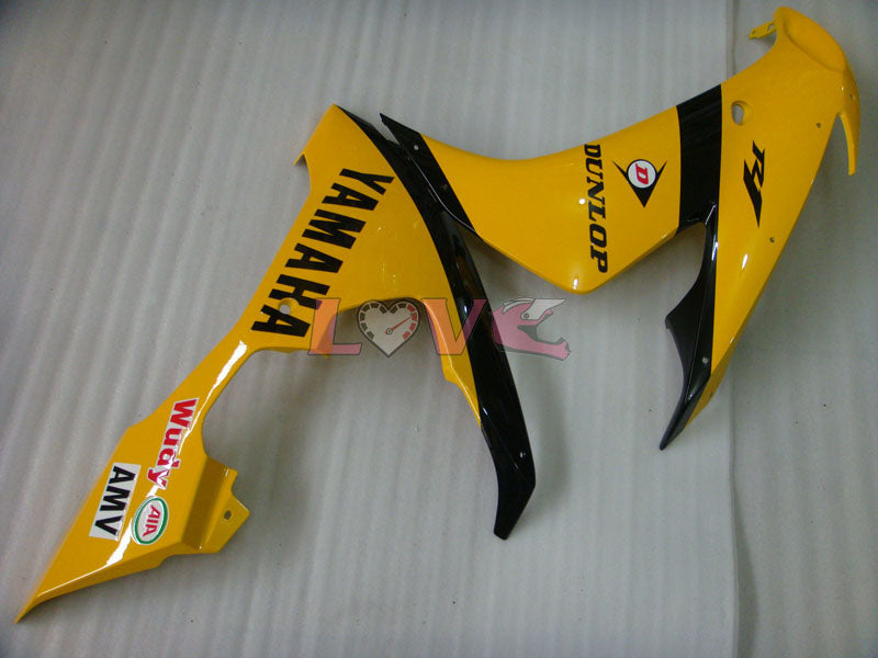 DUNLOP - Yellow Black Fairings and Bodywork For 2004-2006 YZF-R1 #LF7012