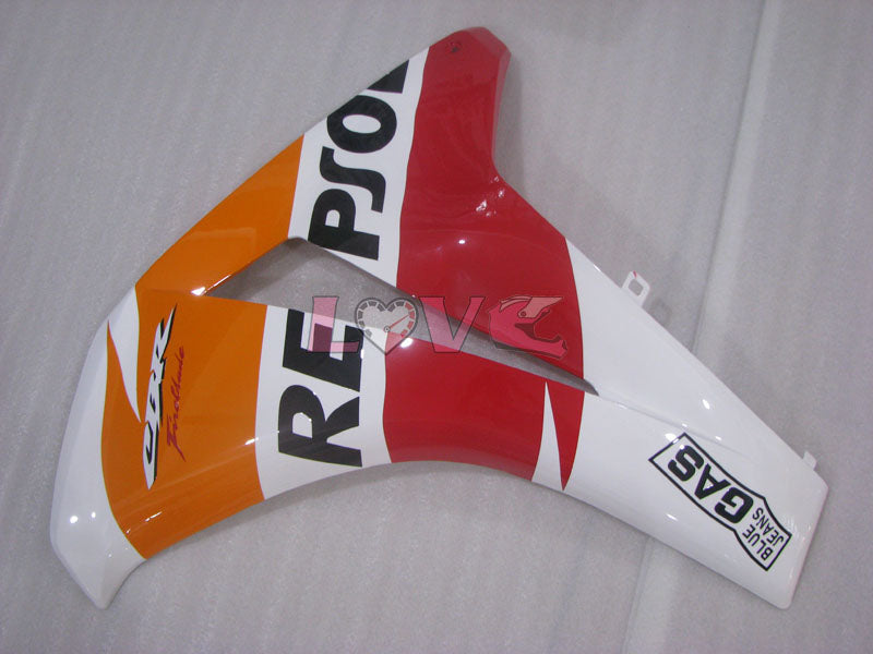 Repsol - Red Orange White Fairings and Bodywork For 2008-2011 CBR1000RR #LF4346