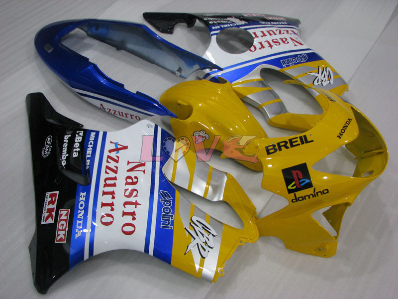 Nastro Azzurro - Yellow White Black Fairings and Bodywork For 1999-2000 CBR600F4 #LF4517