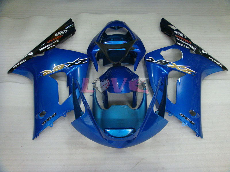 Factory Style - Blue Black Fairings and Bodywork For 2003-2004 NINJA ZX-6R #LF6089
