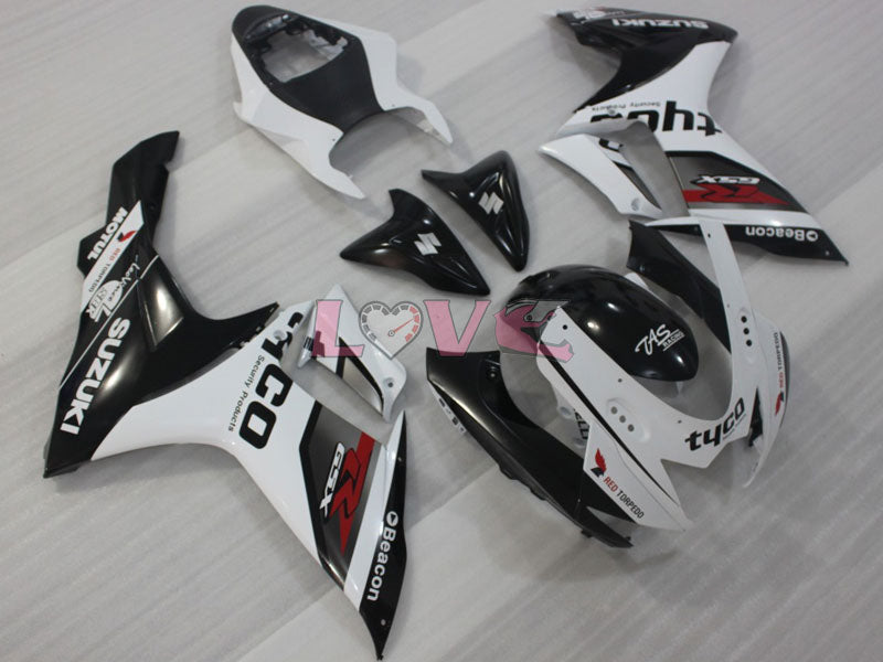 Factory Style - White Black Fairings and Bodywork For 2011-2026 GSX-R600 #LF4742