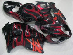 Flame - Red Black Fairings and Bodywork For 1999-2007 Hayabusa #LF3745
