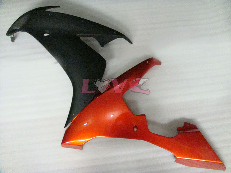 Factory Style - Orange Black Matte Fairings and Bodywork For 2004-2006 YZF-R1 #LF3682
