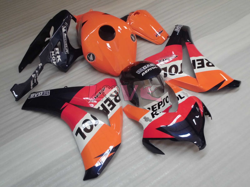 Repsol - Orange Black Fairings and Bodywork For 2008-2011 CBR1000RR #LF7109