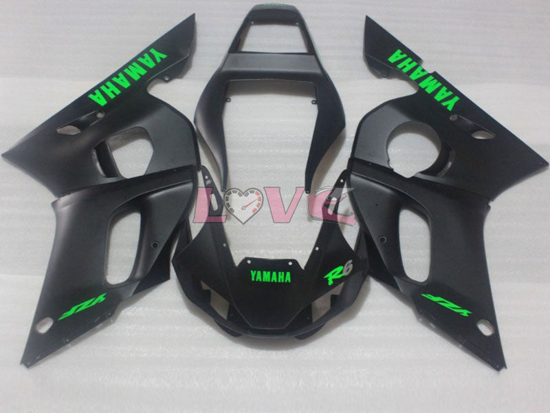 Factory Style - Black Matte Fairings and Bodywork For 1998-2002 YZF-R6 #LF3369