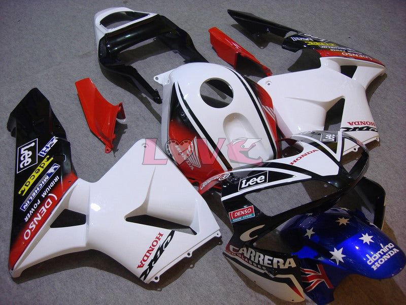 Lee - Red White Fairings and Bodywork For 2003-2004 CBR600RR #LF5388