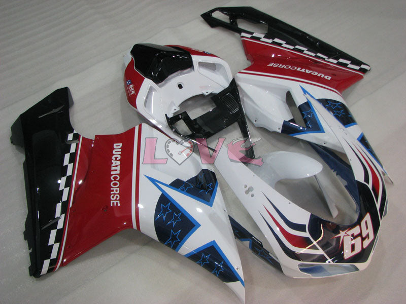 Xerox - Red White Fairings and Bodywork For 2008-2013 848 #LF3141