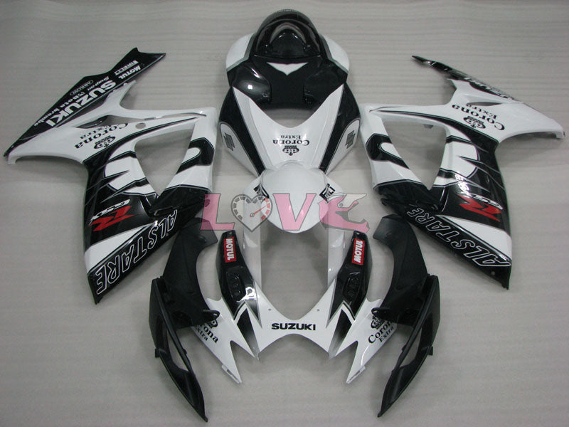 Corona MOTUL - White Black Fairings and Bodywork For 2006-2007 GSX-R600 #LF6405