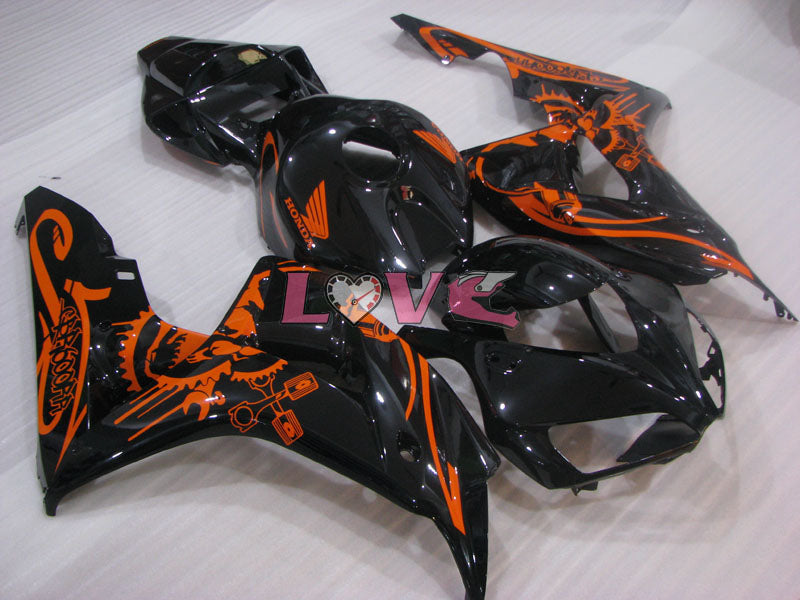 Customize - Orange Black Fairings and Bodywork For 2006-2007 CBR1000RR #LF4375
