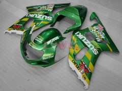 MOTUL - Green Fairings and Bodywork For 2000-2002 GSX-R1000 #LF4169