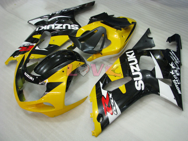 MOTUL - Yellow Black Fairings and Bodywork For 2000-2003 GSX-R750 #LF4197