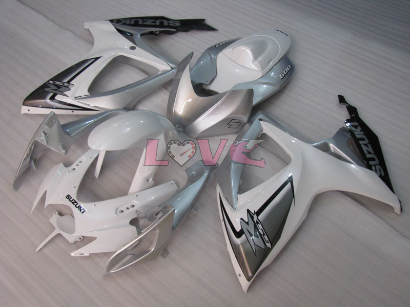 Factory Style - White Silver Fairings and Bodywork For 2006-2007 GSX-R750 #LF4001