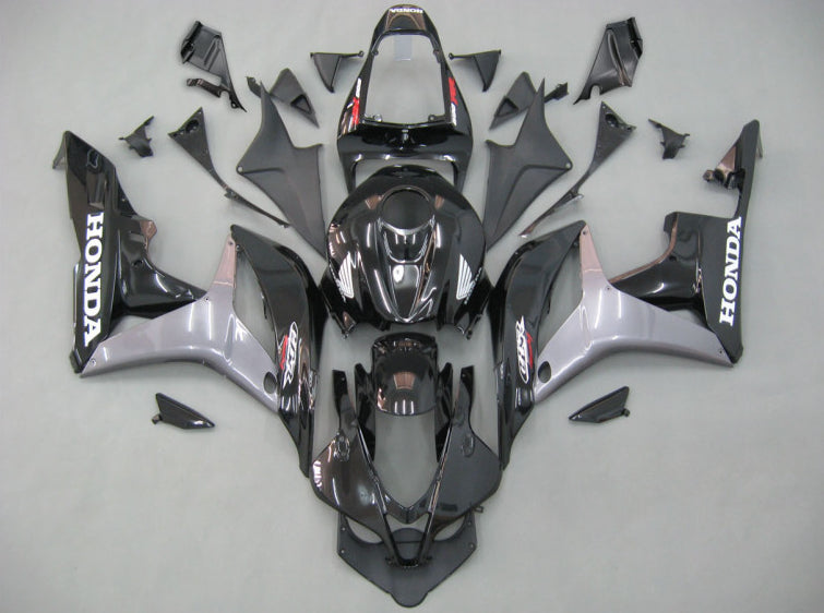 Factory Style - Black Silver Fairings and Bodywork For 2007-2008 CBR600RR #LF7409