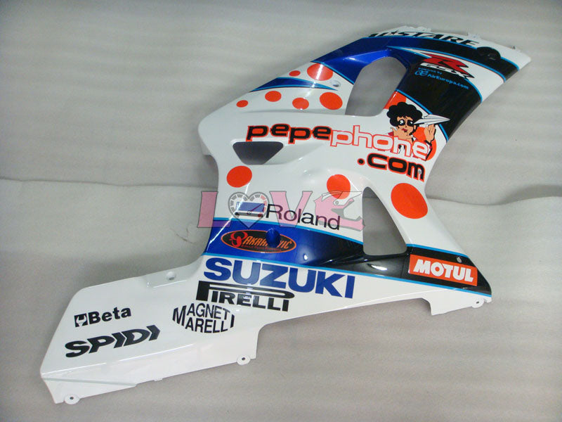 Dark Dog - Blue White Fairings and Bodywork For 2001-2003 GSX-R600 #LF4244