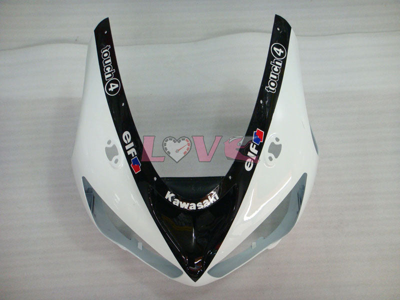 Monster - White Black Fairings and Bodywork For 2005-2006 NINJA ZX-6R #LF3306