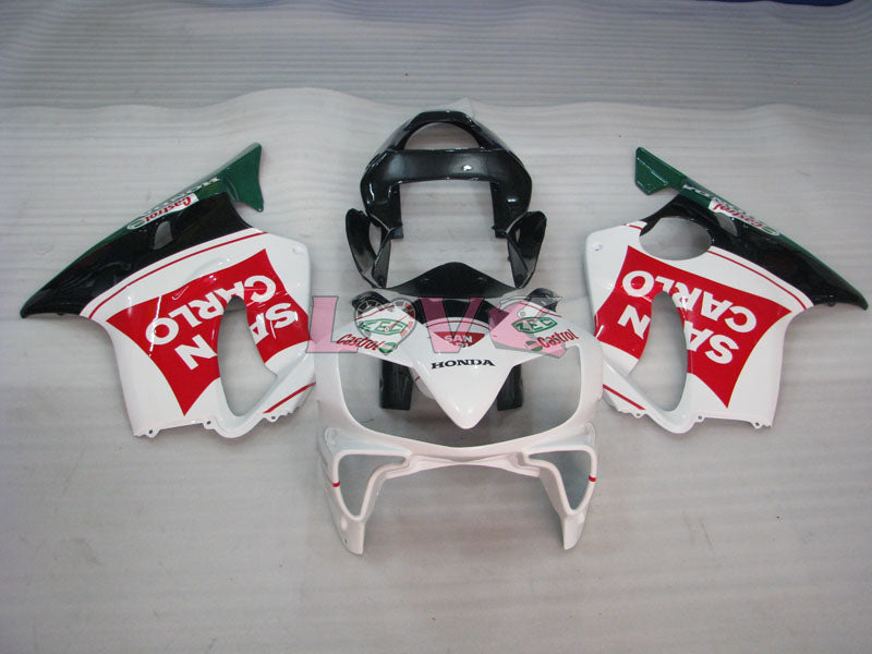 San Carlo - Red White Fairings and Bodywork For 2001-2003 CBR600F4i #LF4496