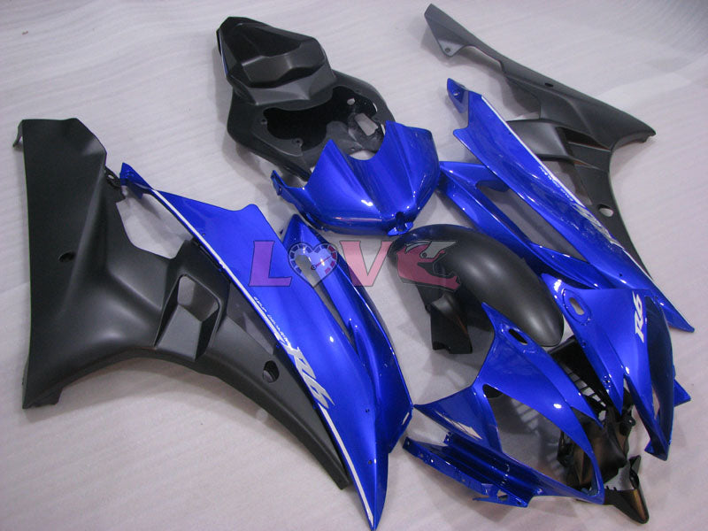 MOTUL - Blue Black Matte Fairings and Bodywork For 2006-2007 YZF-R6 #LF3441