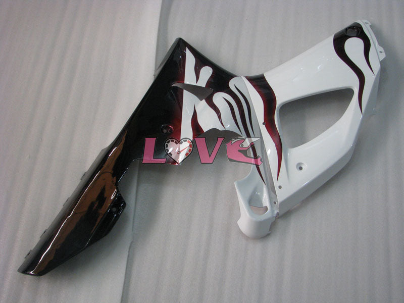 Flame - White Black Fairings and Bodywork For 1998-1999 YZF-R1 #LF3580