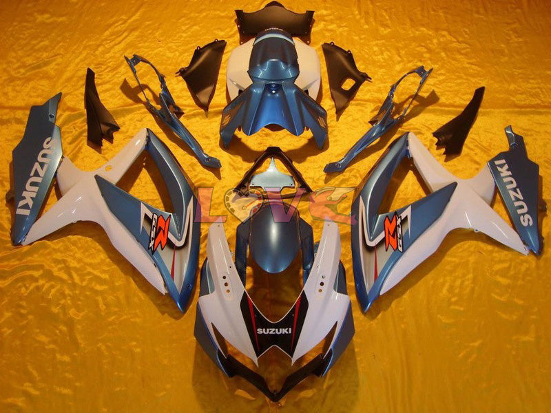 Factory Style - Blue White Fairings and Bodywork For 2008-2010 GSX-R600 #LF6197