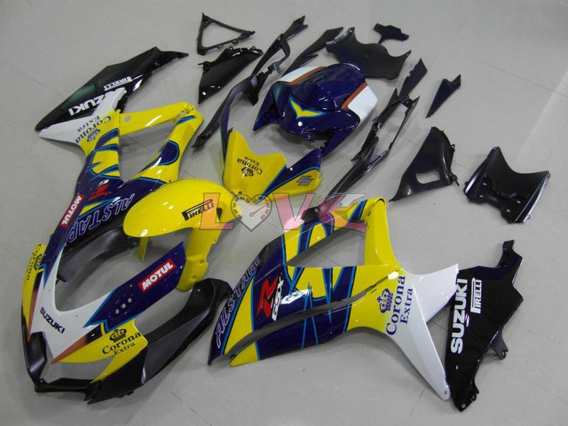 Corona - Yellow Black Fairings and Bodywork For 2008-2010 GSX-R750 #LF6459
