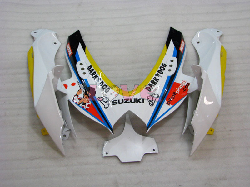 Dark Dog - Blue White Fairings and Bodywork For 2008-2010 GSX-R750 #LF3900
