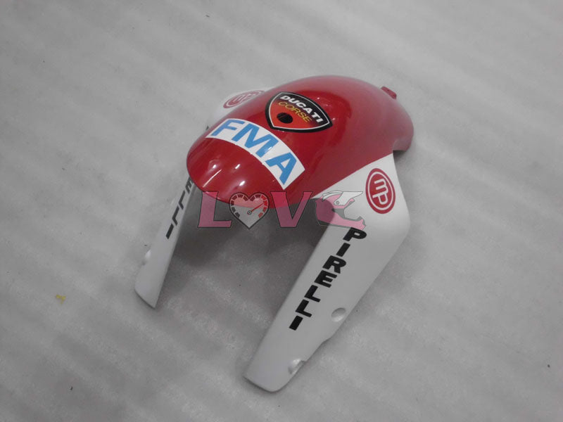 Unibat - Red White Fairings and Bodywork For 2007-2009 1098 #LF3138