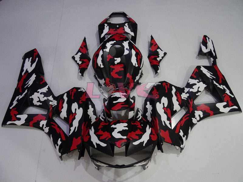 Customize - Red White Black Fairings and Bodywork For 2013-2016 CBR600RR #LF4419