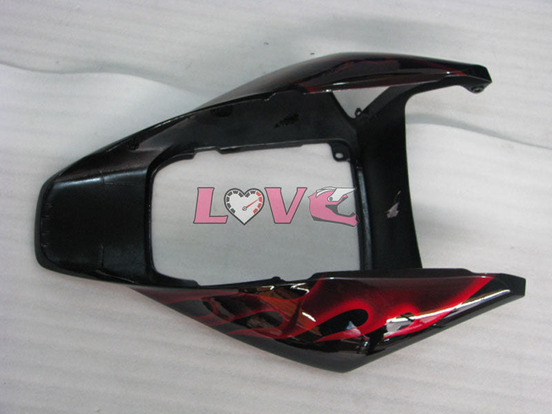 Flame - Red Black Fairings and Bodywork For 2006-2007 CBR1000RR #LF7235