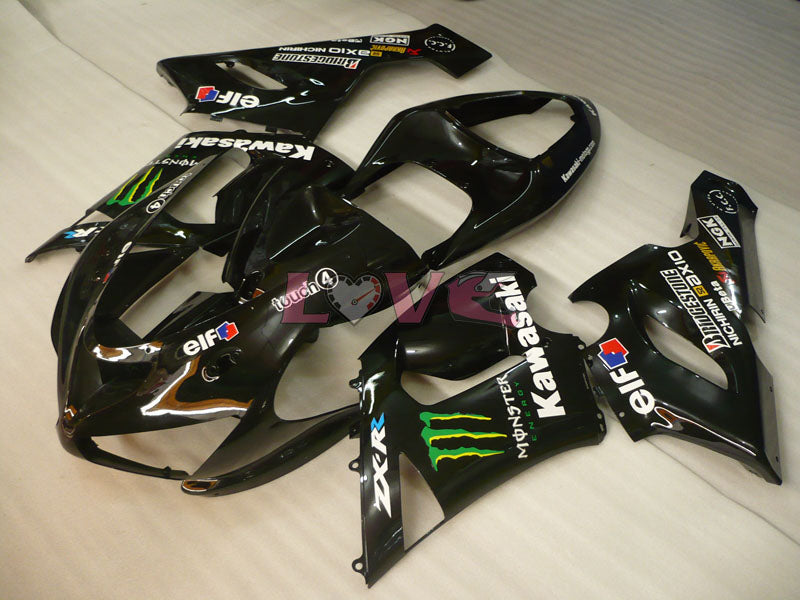 Monster - Black Fairings and Bodywork For 2005-2006 NINJA ZX-6R #LF3310