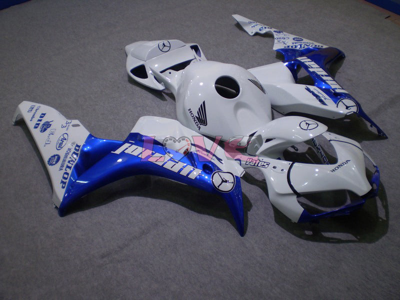 Jordan - Blue White Fairings and Bodywork For 2006-2007 CBR1000RR #LF7216