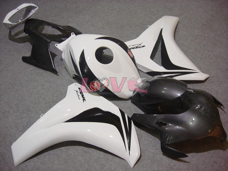 Fireblade - White Black Matte Fairings and Bodywork For 2008-2011 CBR1000RR #LF7148